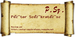 Péter Szókratész névjegykártya